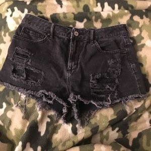 Pacsun distressed high waisted/ high waist shorts